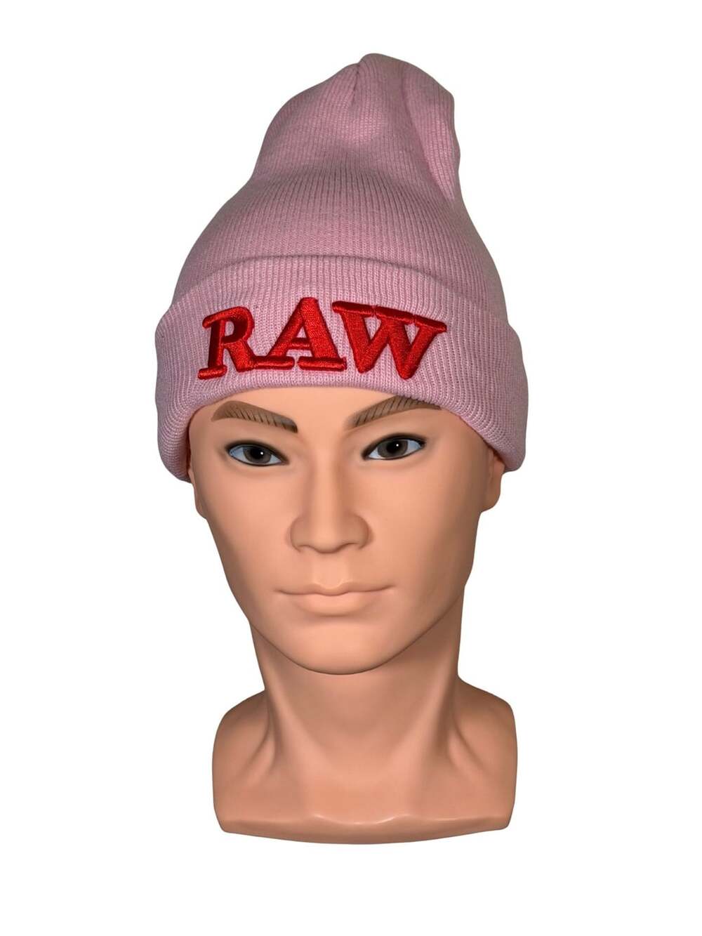 RAW Rolling Papers Pink Embroidered Cuff Hat